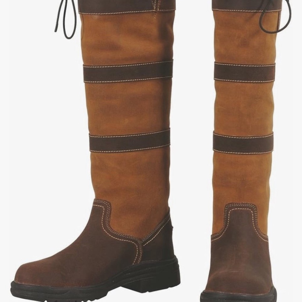 Middleburg Ladies H2O Country Boots Brown Waterproof Tall 82116-R SIZE 6.5